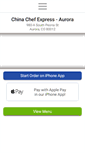 Mobile Screenshot of chinachefexpressaurora.com